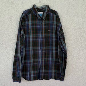 Columbia Men's Multicolor Plaid Button-Down Shirt size XXL